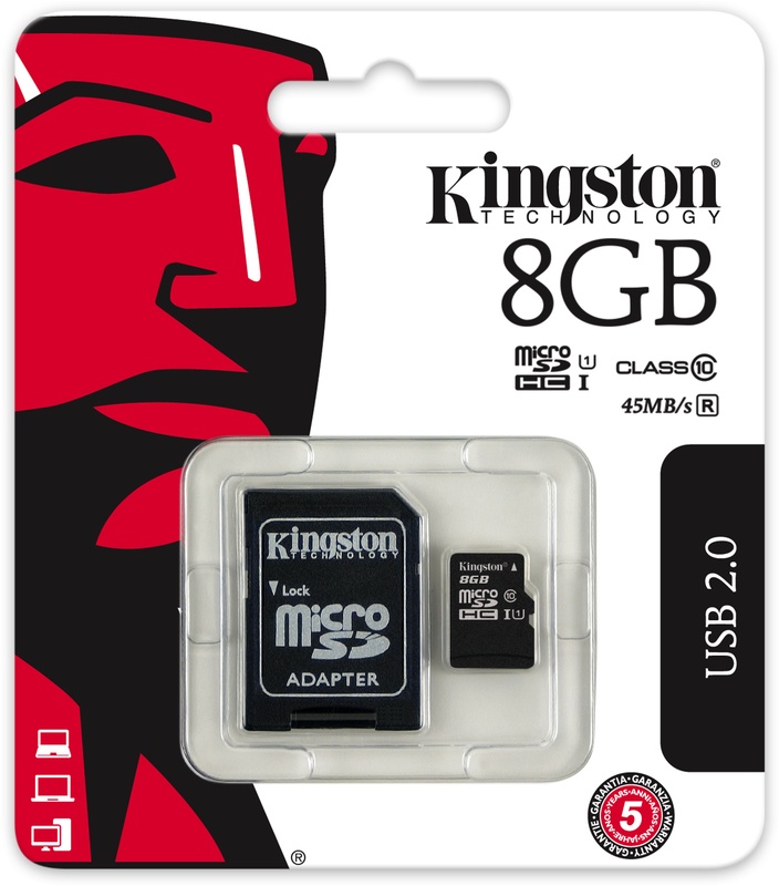 Kingston 8GB Micro SDHC Class 10