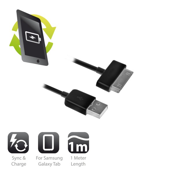 Ewent USB datakabel voor Samsung 30 pins