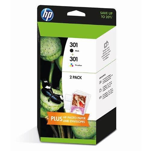 HP 301 Duo verpakking inktcartridge zwart en kleur