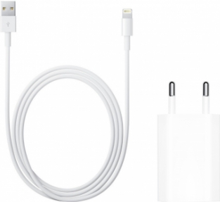 Apple oplaadset: 5W Adapter + usb-A naar Lightning kabel (1m)
