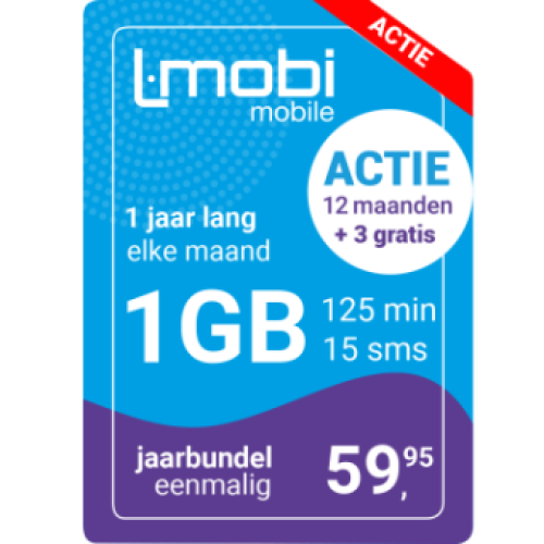 Jaarbundel 1 GB + Simkaart