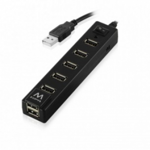 Ewent 7-poorts USB hub met aan/uit schakelaar - USB2.0