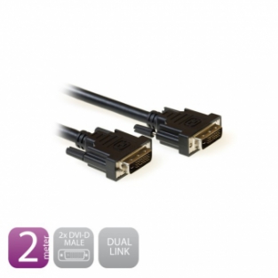 Ewent DVI-D Dual Link kabel 2M