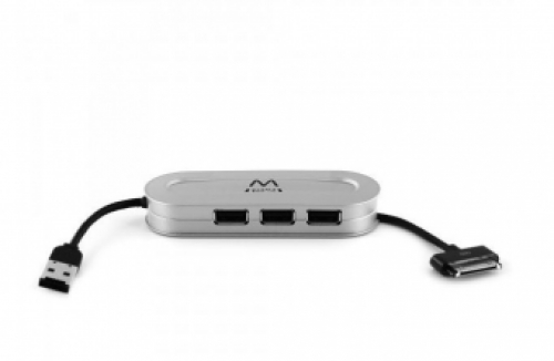 Compacte 3-Poorts USB 2.0 Hub met iPhone/iPod Lader